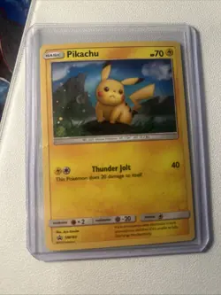 Pikachu SM183 Holo Black Star Promo Card - Image 1