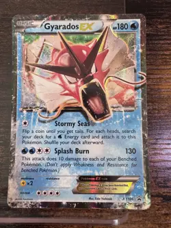 Pokemon TCG Gyarados EX XY106 & Pikachu EX XY174 Black Star Promo Holo Card Set - Image 4
