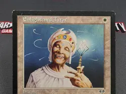 MTG Enlightened Tutor- DAMAGED -Mirage Magic the Gathering Card # 014 - Image 3