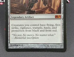 MTG Akroma's Memorial- DAMAGED -Magic 2013 Magic the Gathering Card # 200 - Image 4