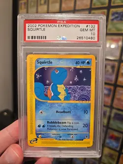 Squirtle Expedition Base Set 2002 Regular Card Psa 10 - Image 1