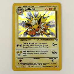 Jolteon 04/64: Jungle Rare Holographic Vintage Pokemon Card - Image 1