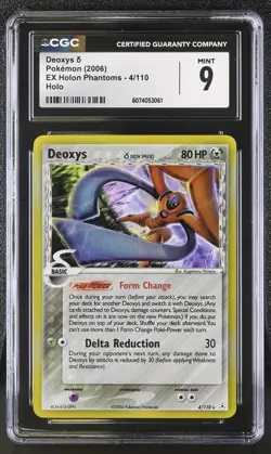 CGC 9 MINT Deoxys 2006 EX Holon Phantoms 4/110 Holo Pokemon Card - Image 1