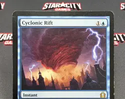 MTG Cyclonic Rift- DAMAGED -Return to Ravnica Magic the Gathering Card # 035 - Image 3