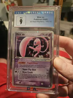 CGC 9 Mew ex Holo Rare EX Holon Phantoms 2006 Pokemon Card #100 - Image 1