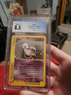 CGC 8.5 Mew 2002 Expedition 19/165 Holo Pokemon Card - Image 1