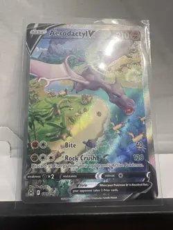 Aerodactyl V 180/196 Lost Origin Alt Art Ultra Rare Pokemon Card NM/M Pack Fresh - Image 3