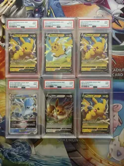 Pokemon Card Lot PSA Lot Full Art Alt Art Pikachu Glaceon Eevee - Image 1