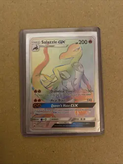 Salazzle GX - 151/147 - Pokemon Burning Shadows Sun & Moon Secret Rare Card LP - Image 1