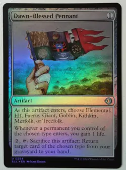 Dawn-Blessed Pennant *FOIL Uncommon* Magic MtG x1 Lorwyn Eclipsed - Image 1