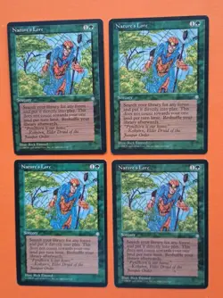Magic the Gathering MTG Ice Age NATURE'S LORE X 4 U LP/EX 1995 Nice!! - Image 1