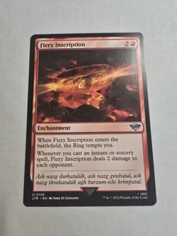 Fiery Inscription Universes Beyond: the Lord of the Rings: Tales of Middle-Earth - Image 1
