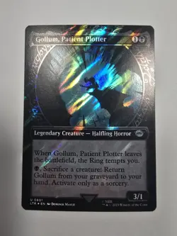 Gollum, Patient Plotter (Showcase) (Surge Foil) Universes Beyond LtR Mtg Nm - Image 1