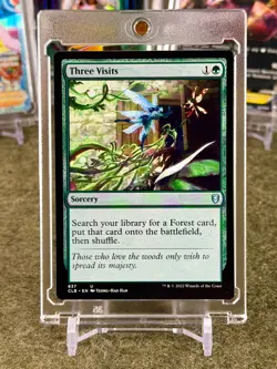 Three Visits #837 Battle for Baldur's Gate Commander CLB Magic the Gathering MTG - Image 1