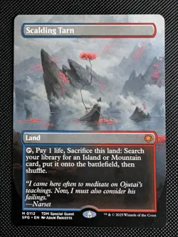 Scalding Tarn (Borderless) | MTG SPG | Izzet Fetch Land EDH | Mythic | NEW NM - Image 1