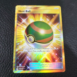 Nest Ball (Secret) 158/149 SM Base Set Gold Holo - Pokemon NM - Image 1