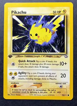 Pokemon Pikachu 1st Edition 70/111 Neo Genesis Regular - Image 1