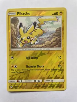 Pikachu 40/147 NM Reverse Holo Sun & Moon Burning Shadows Pokemon TCG - Image 1