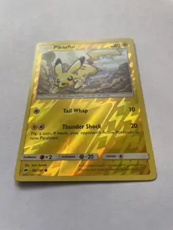 Pikachu 40/147 NM Reverse Holo Sun & Moon Burning Shadows Pokemon TCG - Image 2