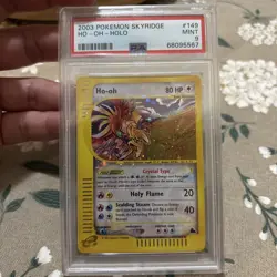 PSA 9 Crystal Ho-Oh Holo 2003 Pokemon Skyridge #149 - Image 1