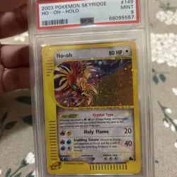 PSA 9 Crystal Ho-Oh Holo 2003 Pokemon Skyridge #149 - Image 2