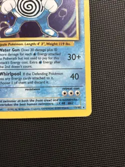 [LP] Poliwrath 13/102 Holo 1999 Base Set Unlimited Pokemon TCG WOTC Vintage - Image 4