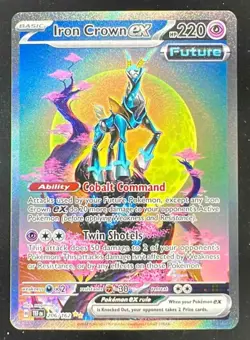 2024 Pokemon Temporal Forces #206/162 Iron Crown ex - Image 1