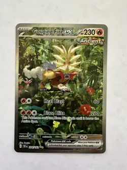 Pokemon TCG Gouging Fire EX Scarlet & Violet Temporal Forces 204/162 - Image 1