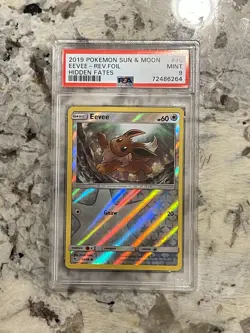 Pokemon Hidden Fates Eevee Reverse Foil #49 PSA 9 *264 - Image 1