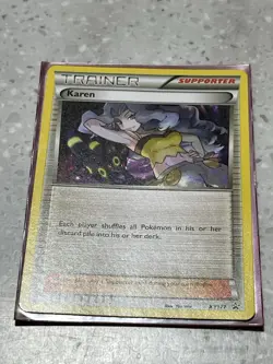 2016 Pokemon XY Promo #XY177 Karen - Black Star Promo - Image 2