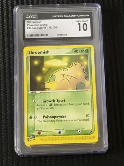 Shroomish Pokemon (2003) EX Sandstorm #78- CGC GEM MINT 10 - Image 1