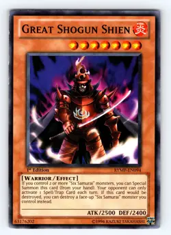 Yugioh Great Shogun Shien RYMP-EN094 1st Edition Common - LP-NM 💎 - Image 1