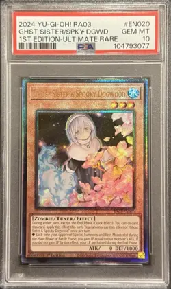 2024 PSA 10 YUGIOH RA03 ULTIMATE RARE GHOST SISTER & SPOOKY DOGWOOD 💎 - Image 1