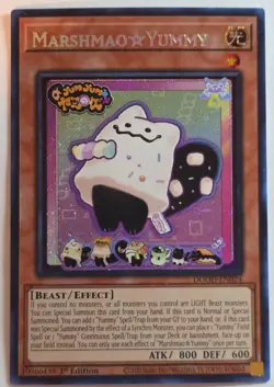 Yugioh Marshmao Yummy DOOD-EN0024 Secret Rare 1st Edition - Image 1