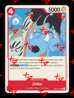 Jinbe UC OP01-014 Romance Dawn One Piece TCG Playset NM English x4 Playset - Image 1