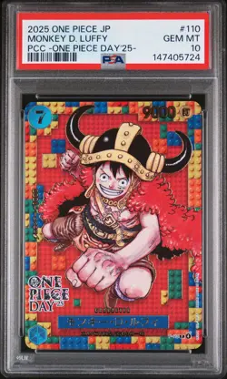 2025 ONE PIECE JPN PREMIUM COLLECTION ONE PIECE DAY'25 MONKEY D LUFFY PSA 10 - Image 1