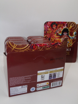One Piece Tin Pack Set Vol. 1 Display OP10 Royal Blood Sealed ENGLISH NEW Damage - Image 4
