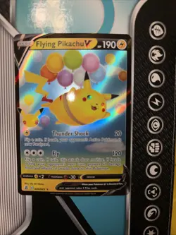 Pokemon TCG Flying Pikachu v Celebrations Holo Ultra Rare Lightning Card 006/025 - Image 1