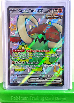 Great Tusk ex 072 Sv: Scarlet & Violet *Black Star Promo* Cards Holo NM - Image 1