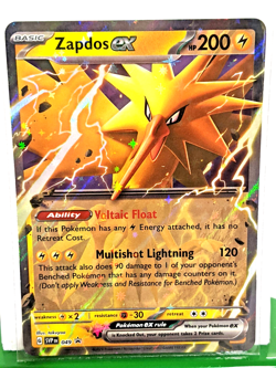 Zapdos ex 049 Sv: Scarlet & Violet Promo Cards Holo *Black Star Promo* NM - Image 1