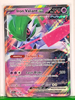 Iron Valiant ex 068 Sv: Scarlet & Violet Promo Cards Holo Black Star Promo NM - Image 1