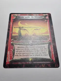 Strike With No-Thought L5R Legend of the Five Rings Forbidden Knowledge ccg card - Image 2