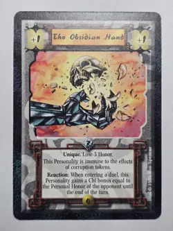 The Obsidian Hand (Shadowlands) Legend of Five Rings L5R ccg NM+ Near Mint card - Image 1