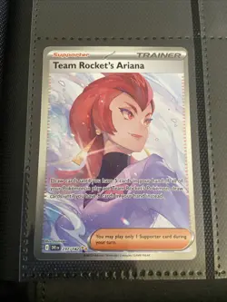 Team Rockets Ariana NM SIR 237 Destined Rivals Pokemon TCG Card Team Rocket - Image 1