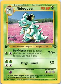 1st Edition Nidoqueen 23/64 Jungle 1999 WOTC Pokemon Card TCG - Image 1