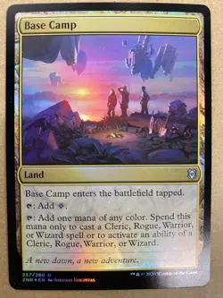 MTG 1x FOIL Base Camp # 257 Zendikar Rising Magic the Gathering Card x1 NM - Image 1