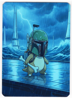 Pokemon Fanart - CUBONE - SILVER HOLO FOIL Card by SPACED_OUT - Image 1
