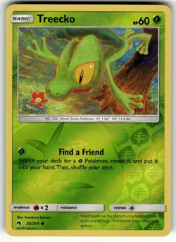 Treecko 20/214 SM - Lost Thunder LP Pokemon Card TCG - Image 1