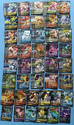 123 Lot pokemon TCG Chinese Card RR Mew Gengar Rayquaza Eevee XL92 - Image 1