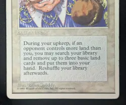 MTG Land Tax- DAMAGED -4th Edition Magic the Gathering Card # 034 - Image 4